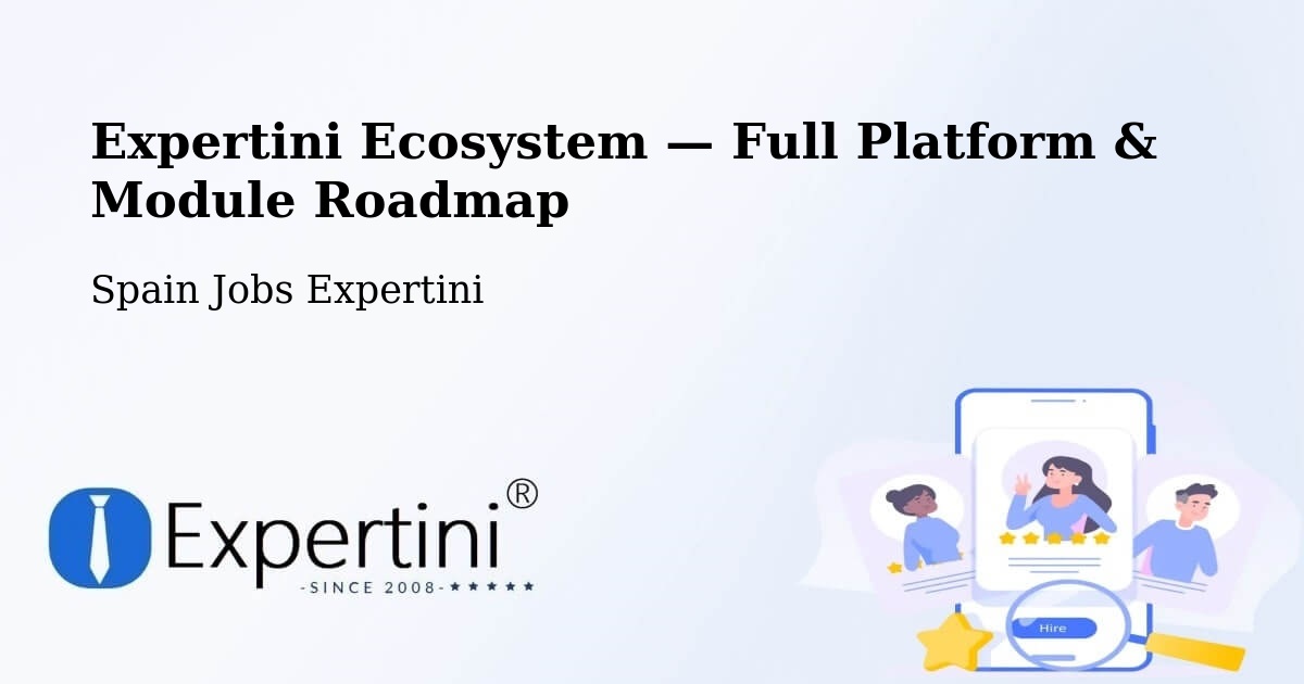 Expertini Ecosystem — Full Platform & Module Roadmap – Poio